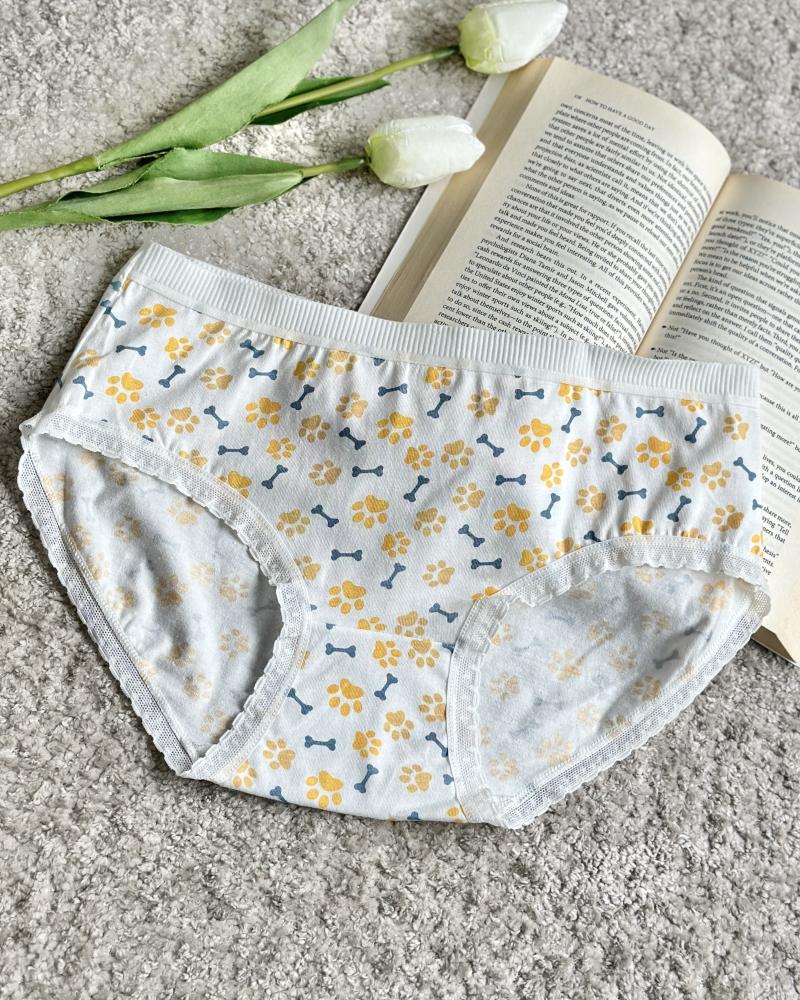 شورت نخ و پنبه سفید طرحدار کد 27234