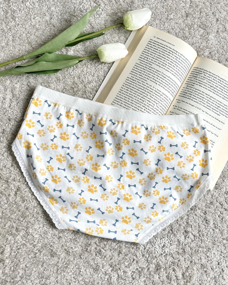 شورت نخ و پنبه سفید طرحدار کد 27234