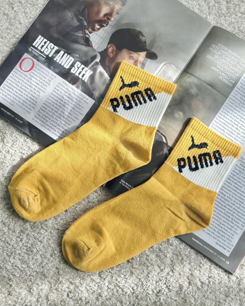 جوراب مردانه خردلی کد 27277