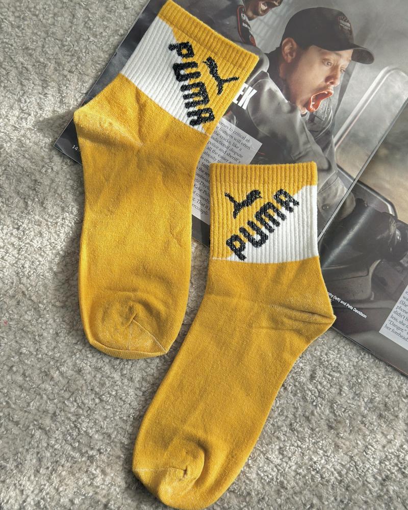 جوراب مردانه خردلی کد 27277