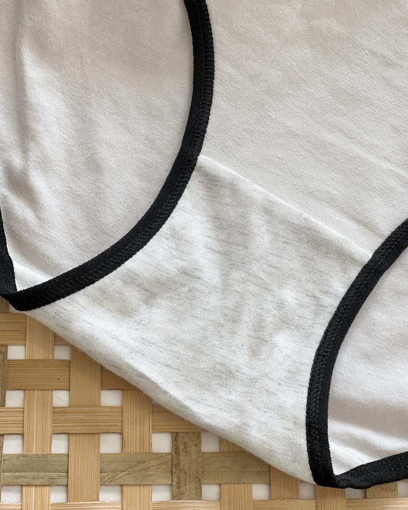 شورت نخ و پنبه سفید کد 27243