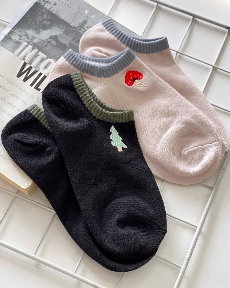 جوراب گلدوزی دو رنگ کد 27262