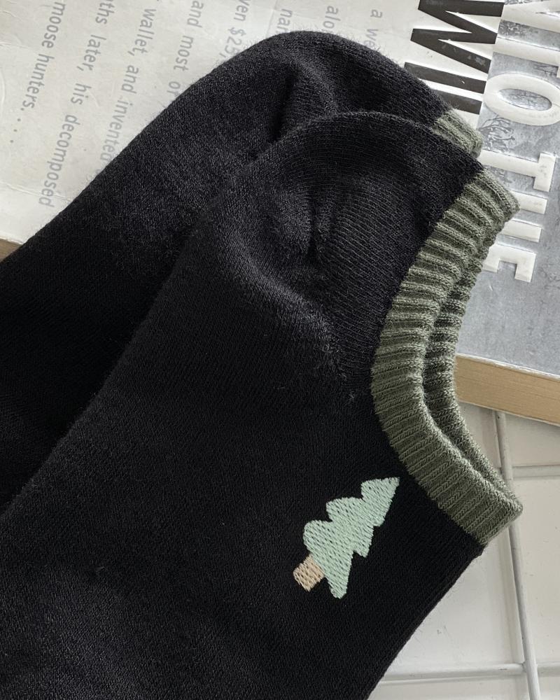 جوراب گلدوزی دو رنگ کد 27262