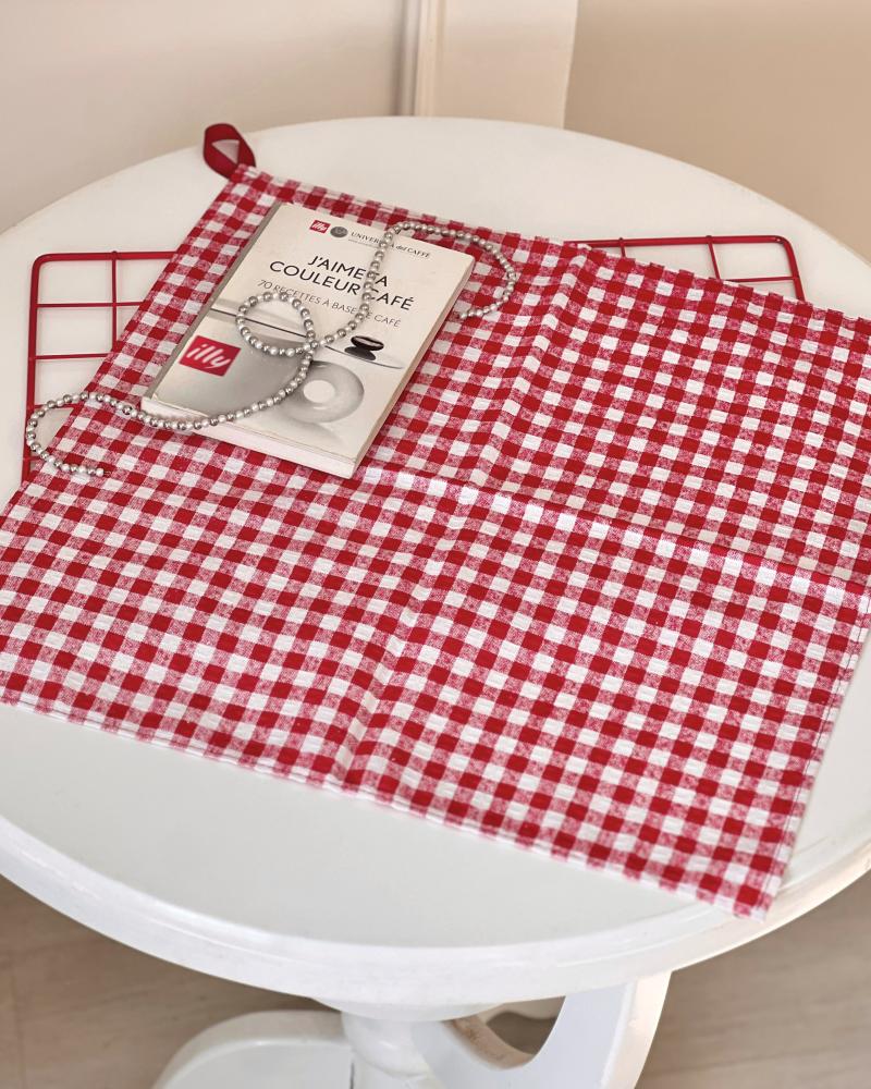 دستمال چهارخونه قرمز کد 27283