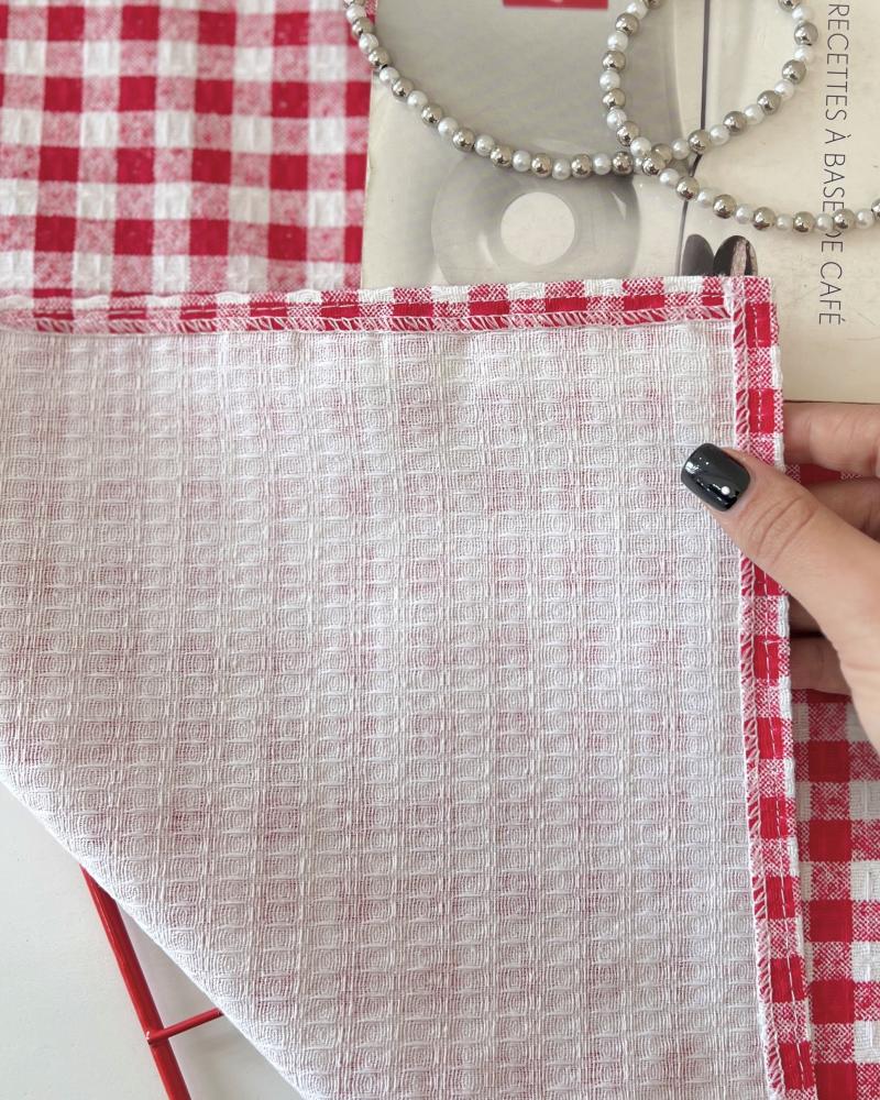 دستمال چهارخونه قرمز کد 27283