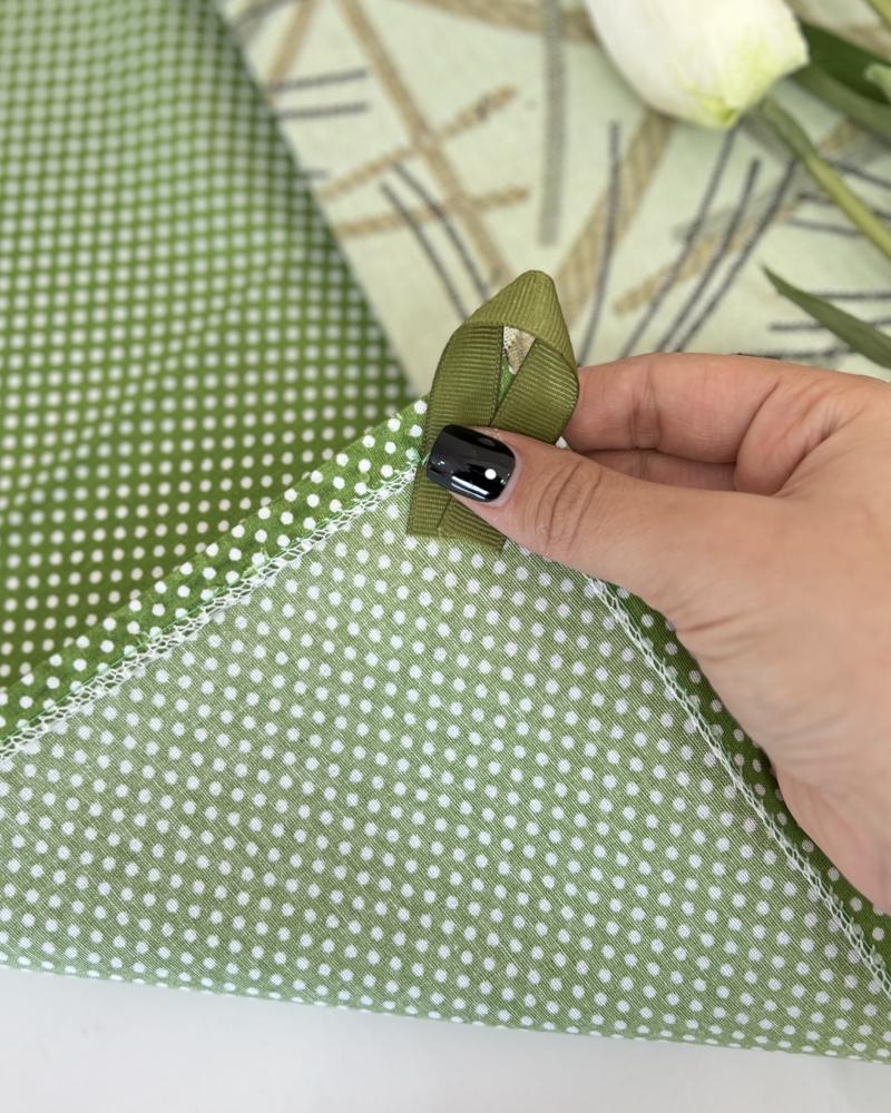 دستمال توپی توپی سبز کد 27286