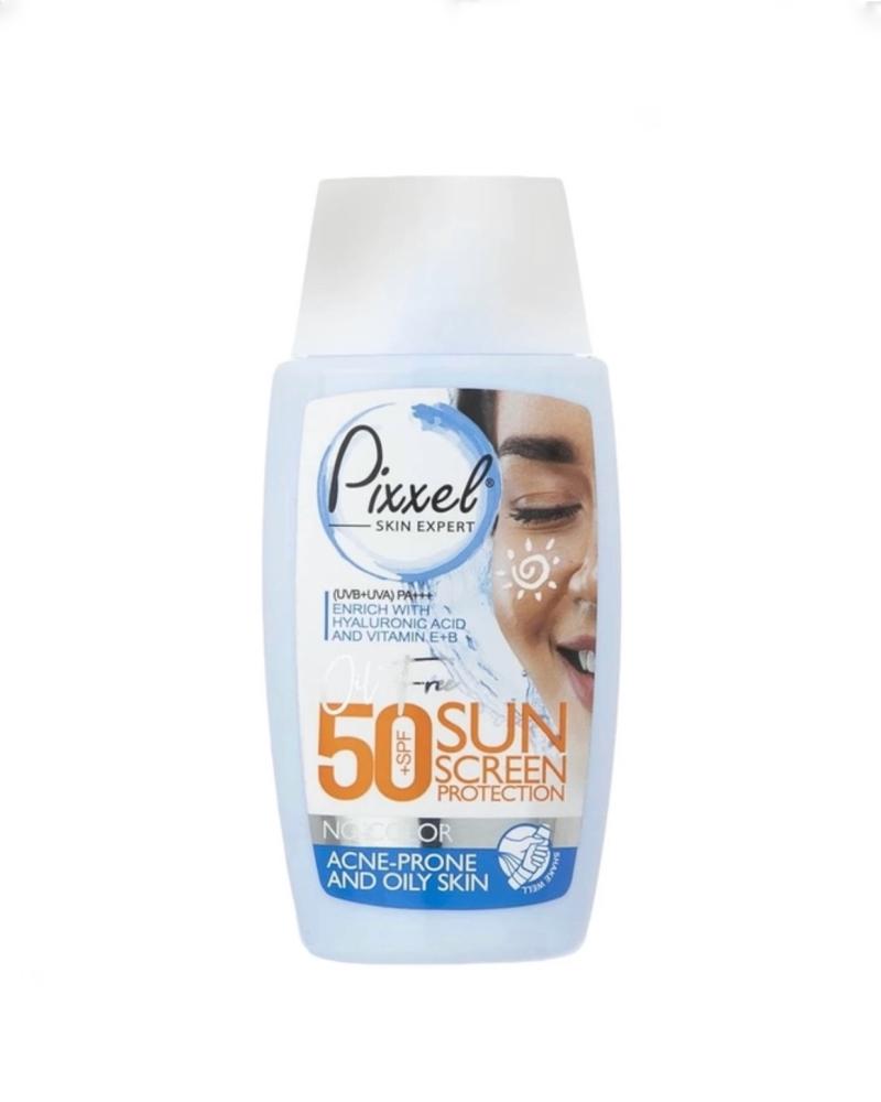 ضد آفتاب بدون رنگ پوست چرب spf 50 پیکسل کد 27348