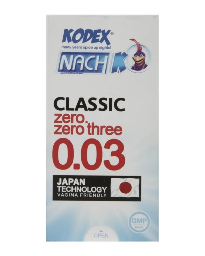 کاندوم ناچ کدکس مدل 0.03 بسته 10 عددی کد 27369