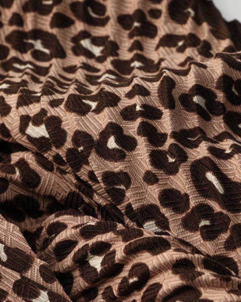 شال پلیسه پلنگی کد 27588