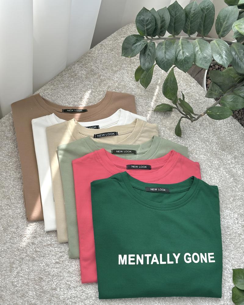 تیشرت کراپ Mentally کد 23557