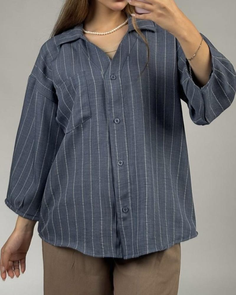 شومیز شانتون یقه هفت کد 27709