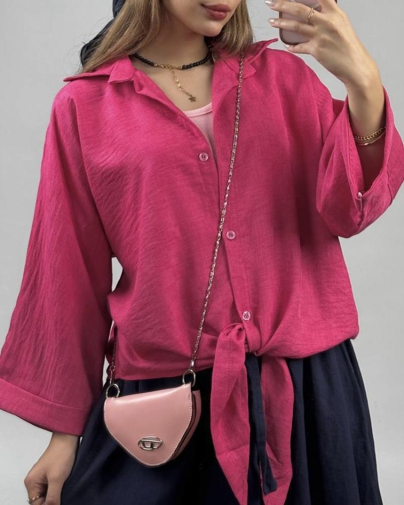 شومیز گره ای الیانا کد 27714