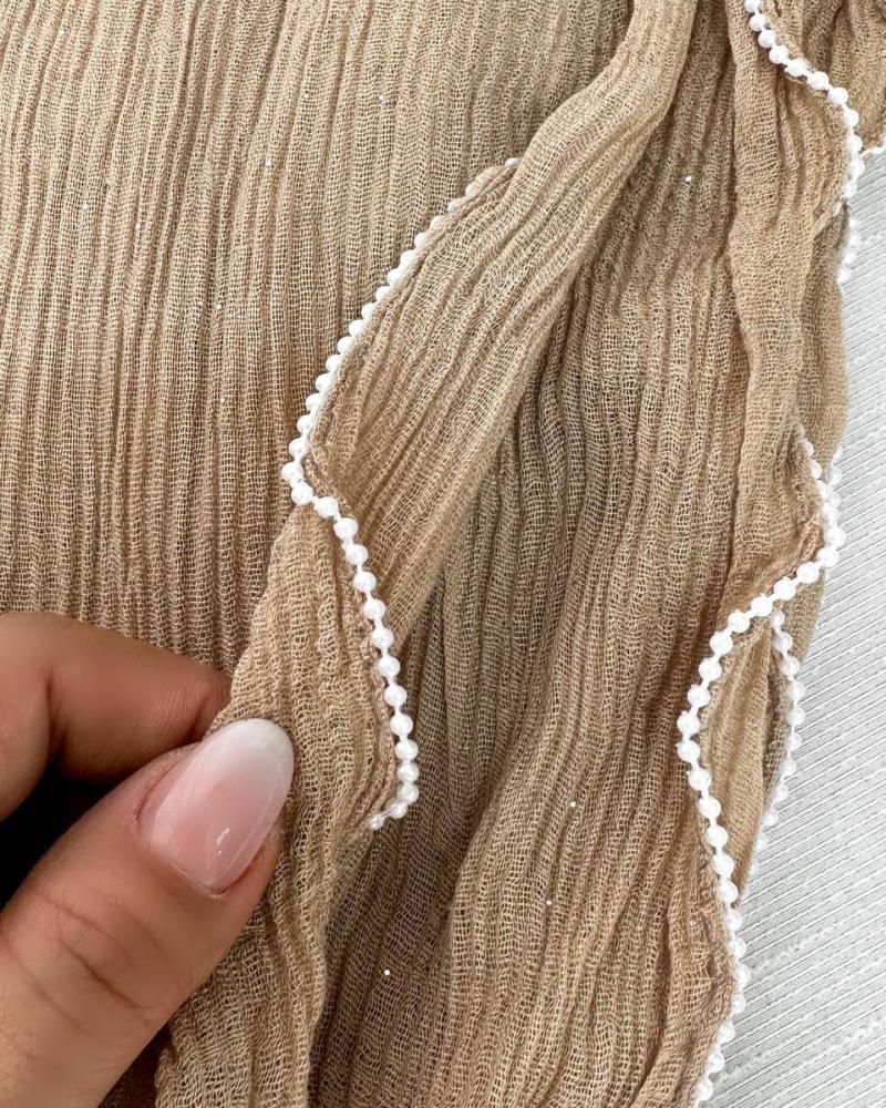 شال برشکا دور مرواریدی کد 27755