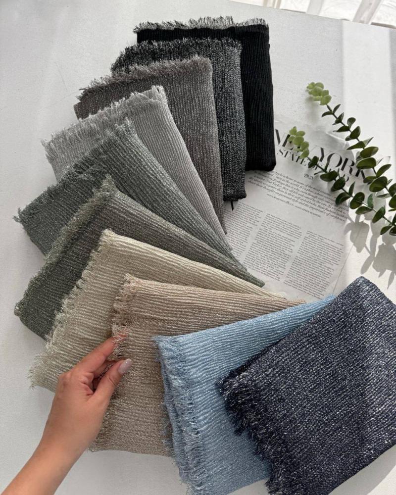 شال نخ پلیسه لمه کد 27745