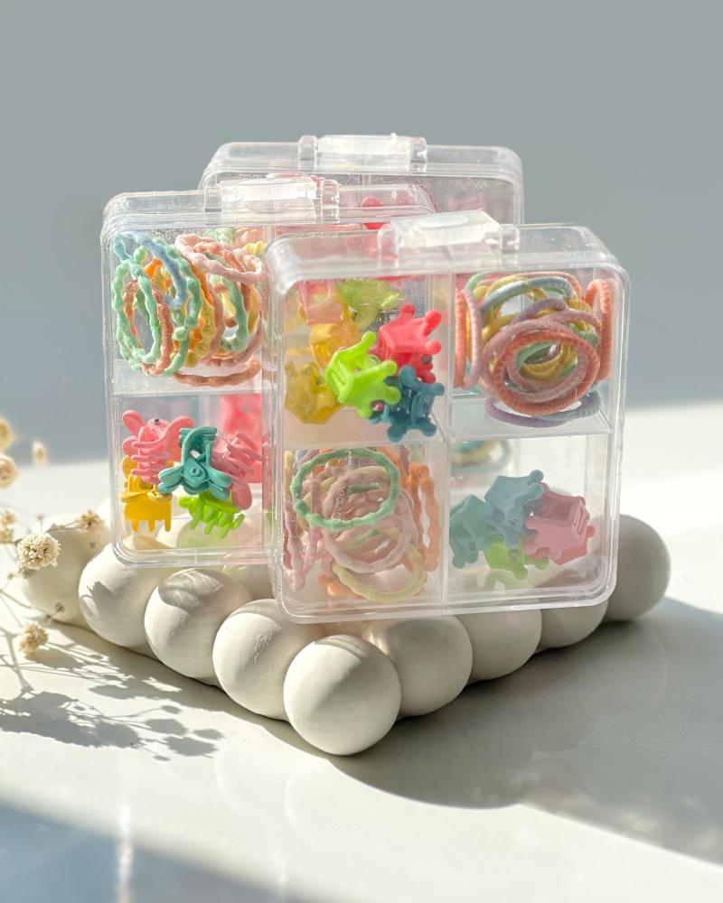 باکس کش مو و گیره رنگی کد 26087