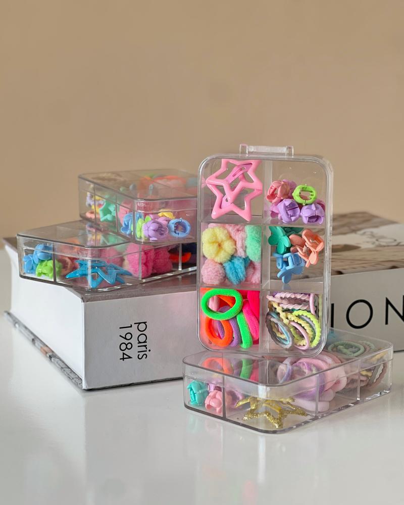 پک 6 خونه کش مو رنگی کد 26179