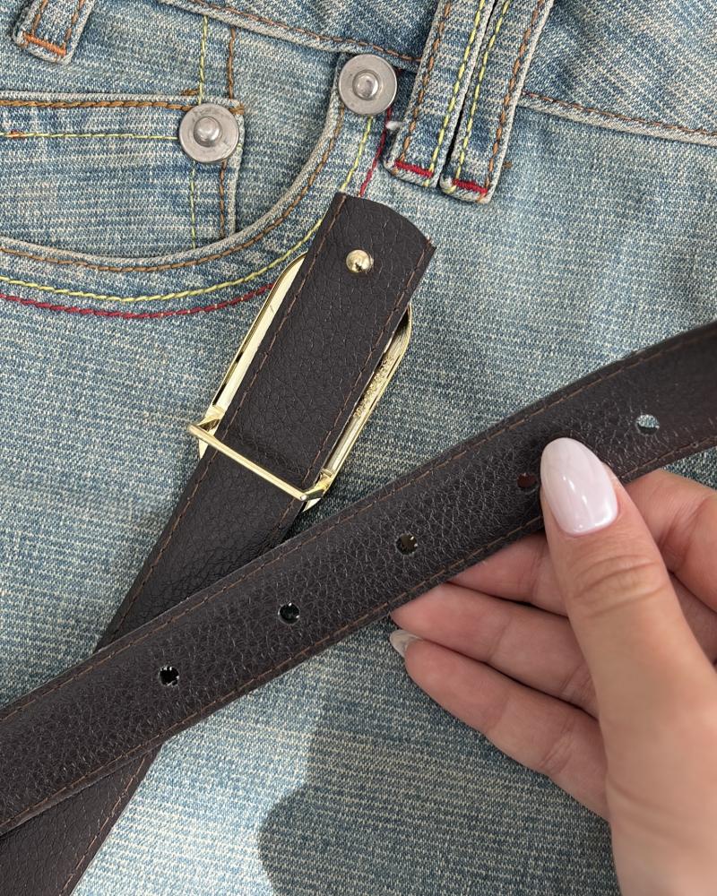 کمربند چرم طرح فندی کد 27642