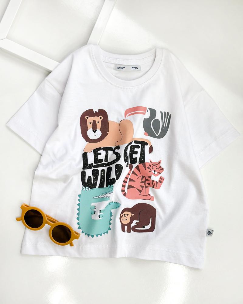 تیشرت طرح animal ( ۳ تا ۶ سال ) کد 28271