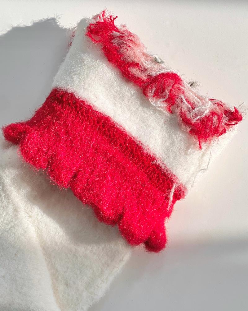 جوراب موهر توت فرنگی کد 26351