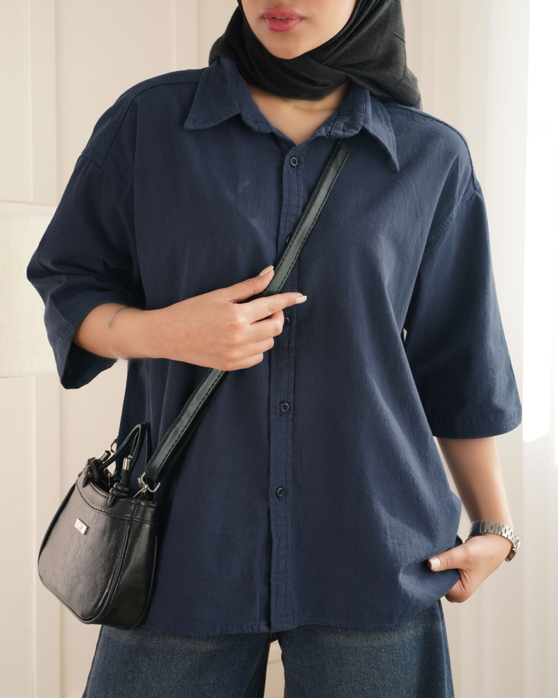 شومیز لینن ساده کد 26027