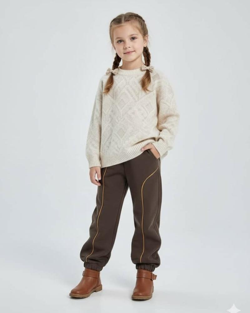 شلوار اسلش مغزی دوزی ( ۴ تا ۱۰ سال ) کد 26431