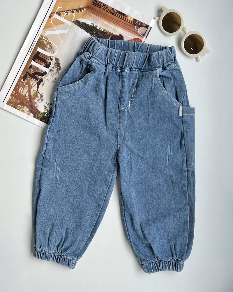 شلوار جین آبی (کودک ) کد 26477