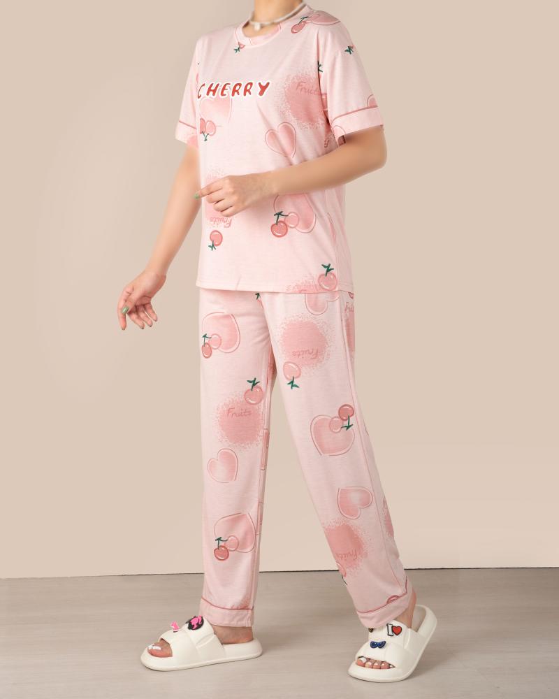 ست دو تیکه راحتی  میکس Cherry کد 23870
