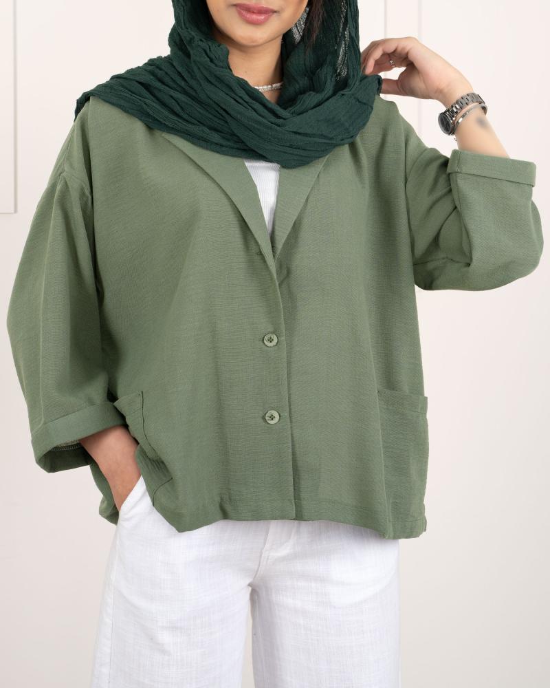شومیز لینن نیکا کد 23826