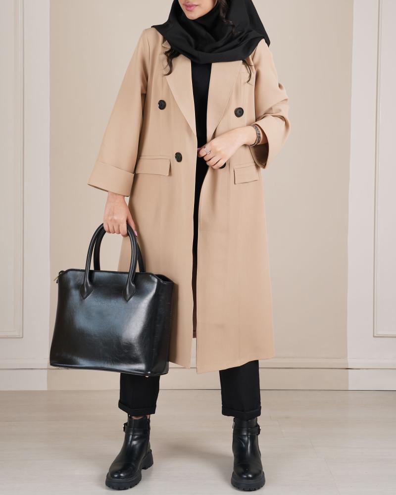 مانتو بلند ماهلین کد 25009