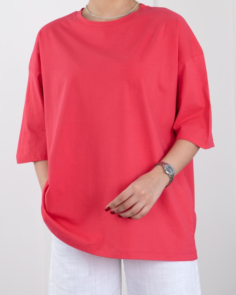 تیشرت لانگ ساده کد 23560