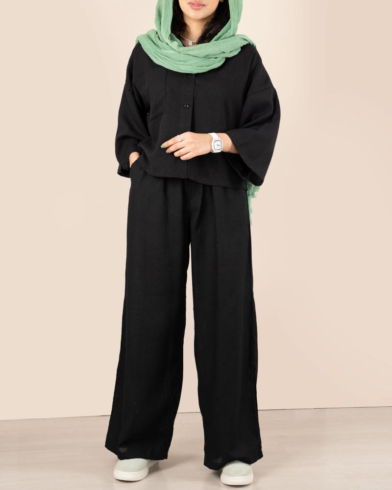 ست حصیری مشکی کد 23869