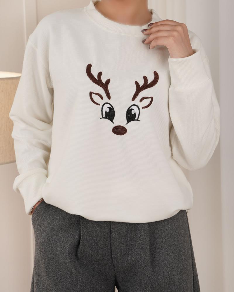 بلوز سلانیک طرح گوزن کد 26311