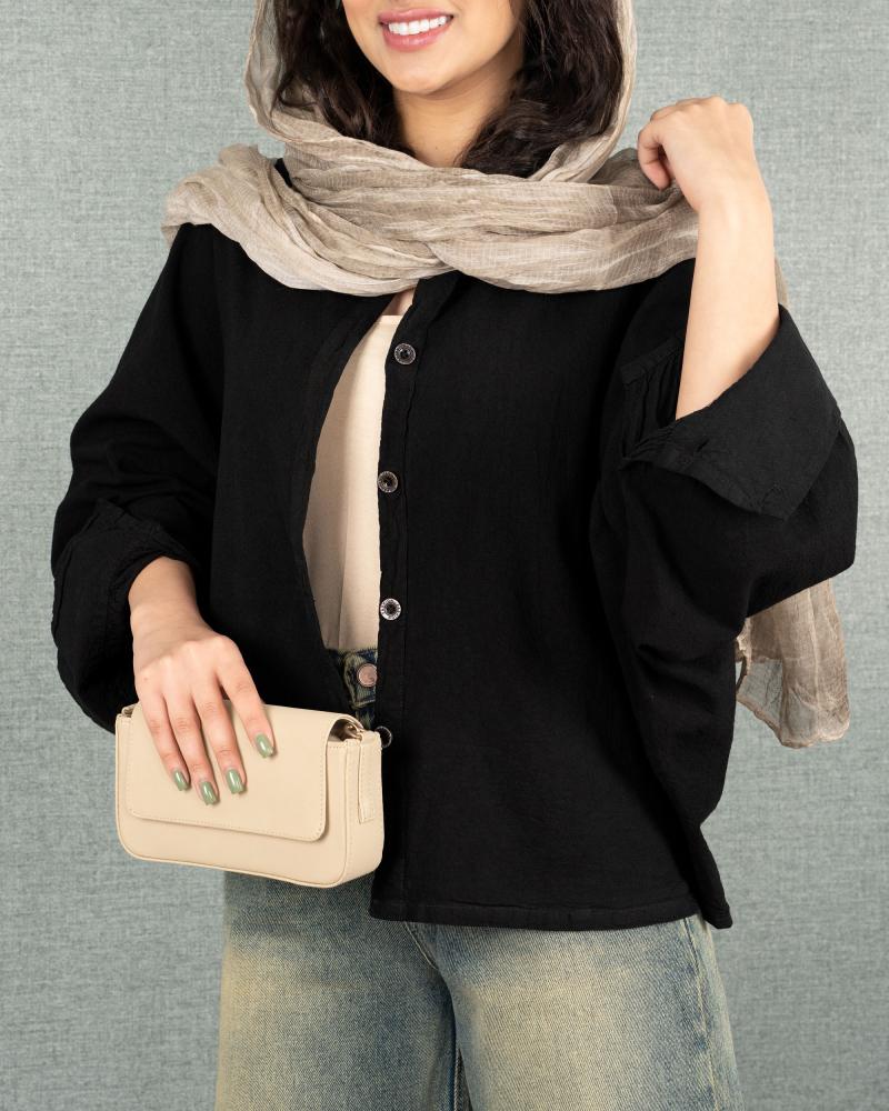 شومیز کیمونو مشکی کد 23884