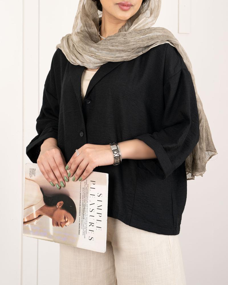 شومیز لینن نیکا کد 23826