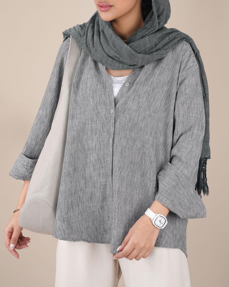 شومیز لینن کارینا کد 24060