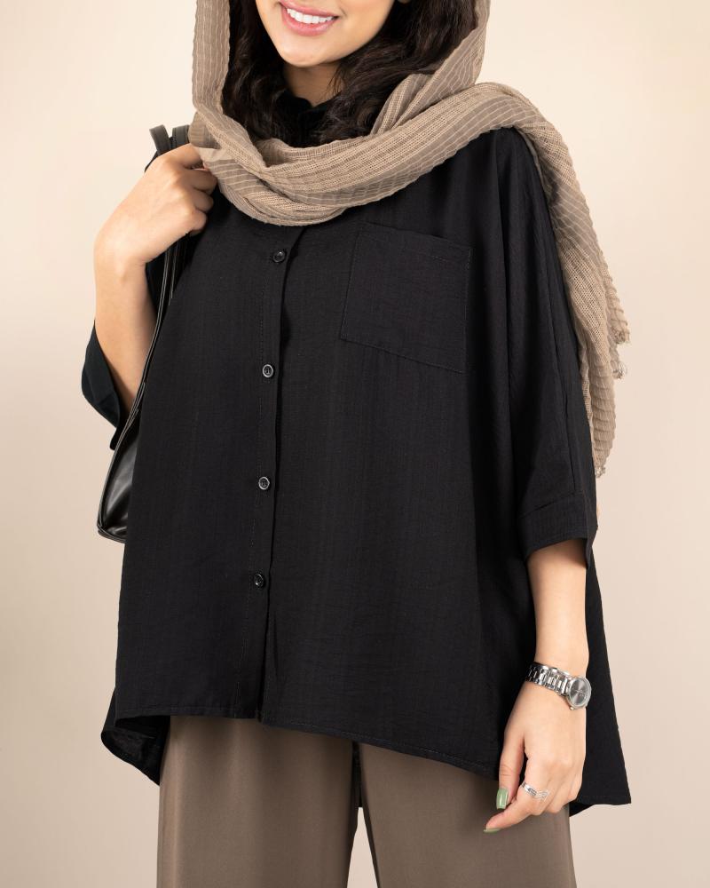 شومیز بابوس مشکی کد 23857