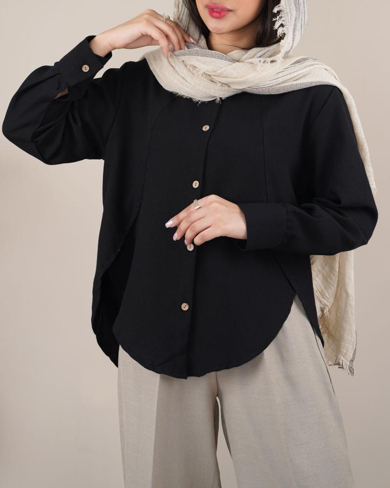 شومیز مشکی شیلا کد 24188