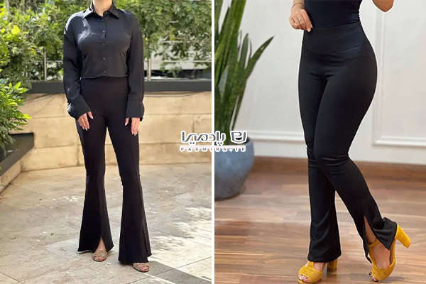 شلوار چاکدار و صندل شلوار چاکدار و صندل