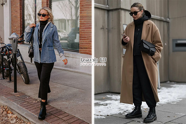 تیپ پاییزی زنانه با اصول لایه بندی