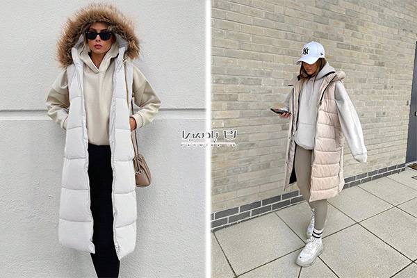 استایل با پافر بلند و هودی