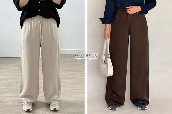 شلوار کتان سیلک پاییزه