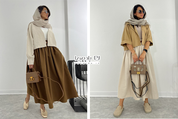 ست کردن بامبرجکت با دامن