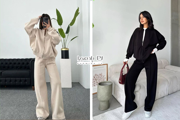 بامبرجکت با شلوار راسته