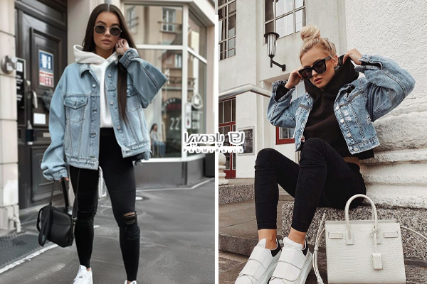 بامبرجکت با شلوار اسکینی