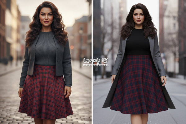 بهترین مدل دامن زمستانی مناسب بانوان قد کوتاه و چاق