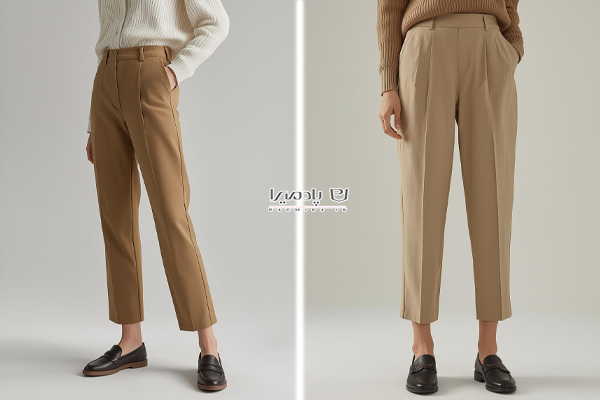 شلوار مام استایل با کفش کالج