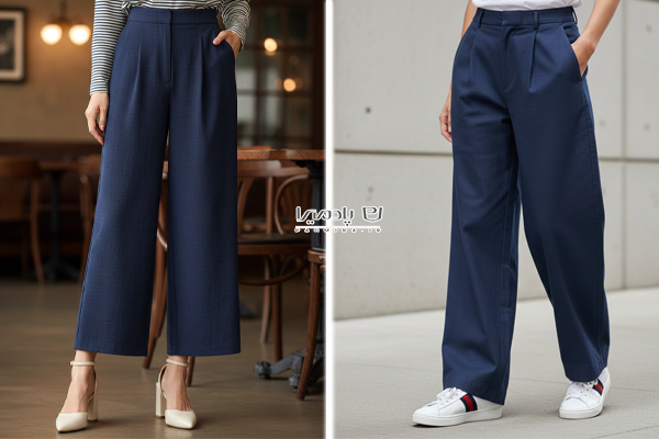 کفش مناسب شلوار واید لگ سورمهای