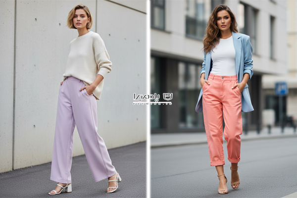 صندل پاشنه دار با شلوار بگ و نیم بگ