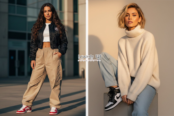 ست کردن کفش جردن با شلوار بگ