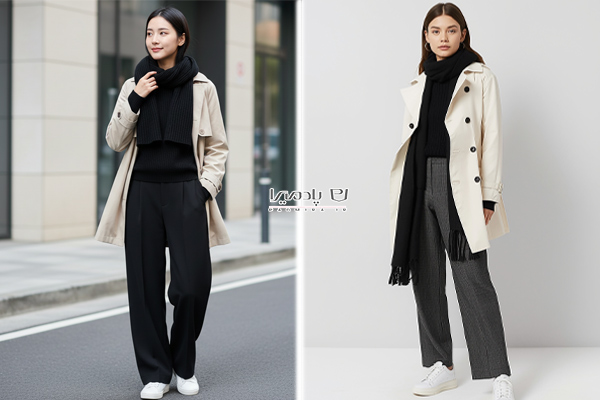 ترنچ کت کوتاه استخوانی